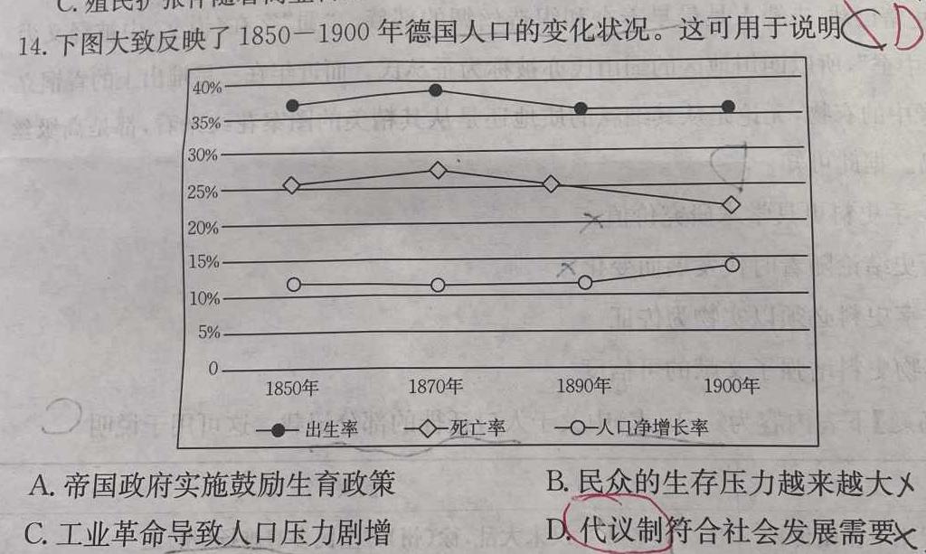 山东学情高一下学期第一次阶段性调研（4月）历史