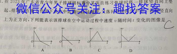 河北省2023-2024学年八年级第一学期第一次学情评估(※)物理试卷答案