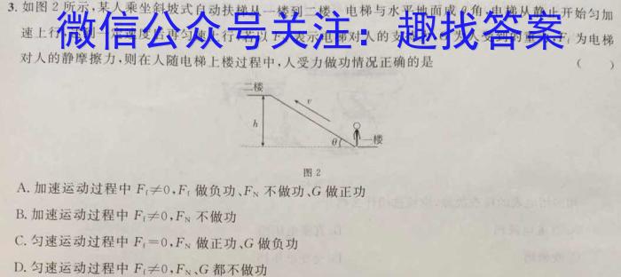 陕西省2024届高三年级1月联考物理`