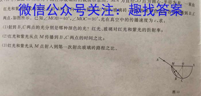 河南省南阳地区2024春高二年级3月阶段检测考试卷(24-370B)物理