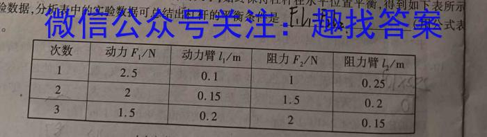 江西省2024年学考水平练习(二)2物理`