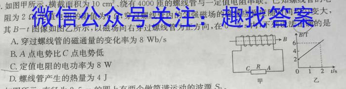 ［滨州一模]2024届滨州市高考模拟考试物理`