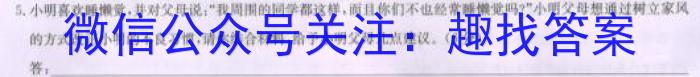 安徽省2023-2024学年度九年级学习评价/语文