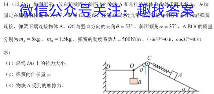 江西省2024年初中学考终极一考卷模拟卷(5月)物理试题答案