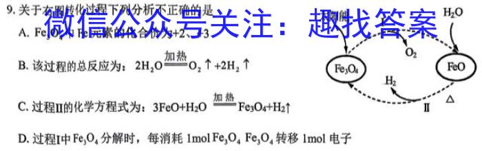 文博志鸿 2024年文博志鸿河南名校联考圈题卷数学