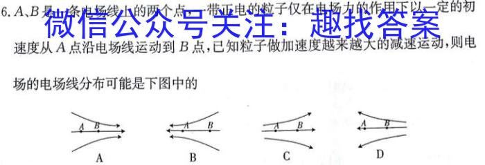 安徽省高二毛坦厂中学2023~2024学年度下学期期末考试(242945D)物理`