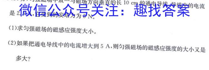 2024届炎德英才大联考长沙市一中模拟试卷(一)物理`