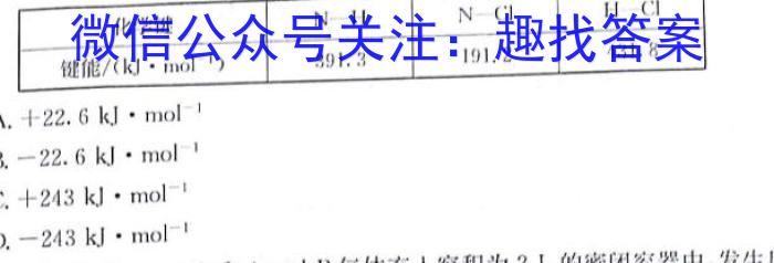 江西省乐平市2023-2024学年度下学期九年级期中学业评价化学