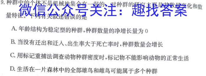 2024年湖北省新高考信息卷(四)数学