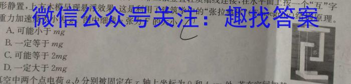 百师联盟 2024届高三冲刺卷(三)3 广东卷l物理