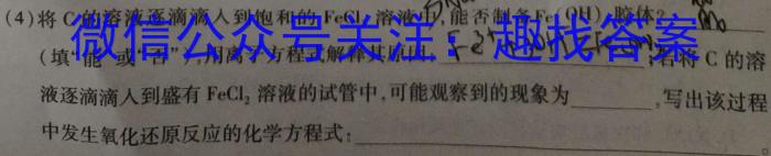 2024届福建省普通高中学业水平选择性考试(二)化学