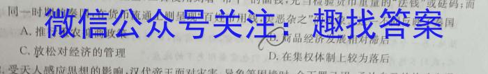 江西省2024年高一年级春季学期开学考试卷历史试卷答案