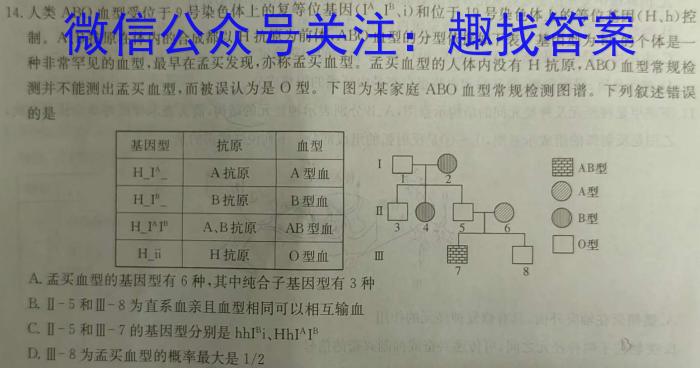 上进联考2025届新高三第一次大联考数学