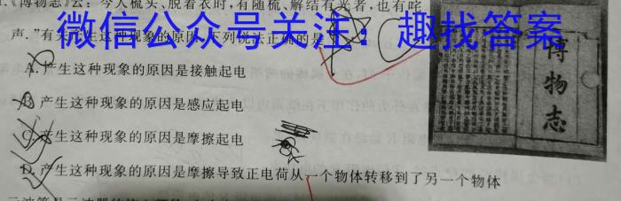 山东省菏泽市成武县育青中学2024-2025学年上学期八年级暑假作业检测（开学考试）物理试卷答案