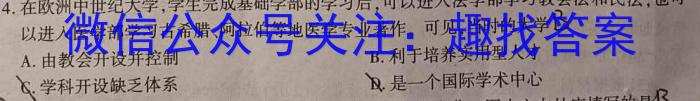 天一大联考·安徽省2024-2025学年度上学期高二9月联考历史