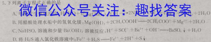 2024年鄂州市部分高中教科研协作体期中联考（高二）数学