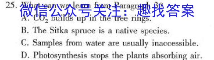 安徽省埇桥区教育集团2023-2024学年度九年级第一学期期末质量检测英语试卷答案