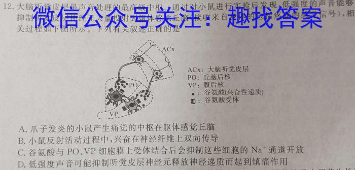 [宝鸡一模]陕西省2024年宝鸡市高考模拟检测(一)1生物学试题答案