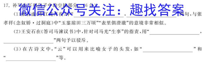 昆明第一中学2024届高中新课标高三第七次高考仿真模拟语文