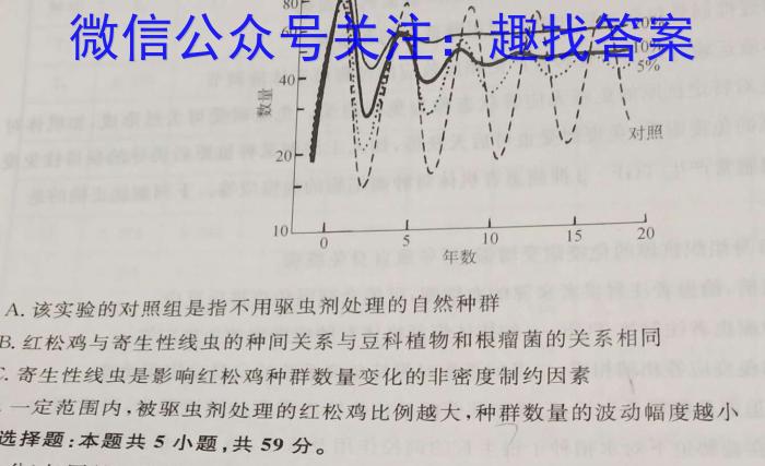 山西省2023~2024学年第二学期高三3月月考试卷(243506Z)数学