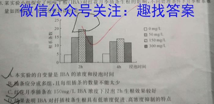 2024届青海省高三4月联考(同心圆)生物学试题答案