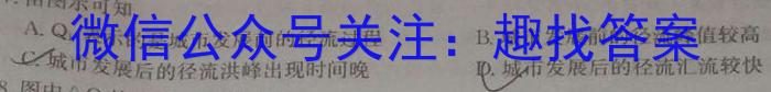 安徽省2024年九年级考前适应性考试(二)地理试卷答案