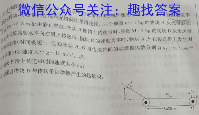 漳州市2023-2024学年（下）期末高中教学质量检测（高二年级）物理试卷答案