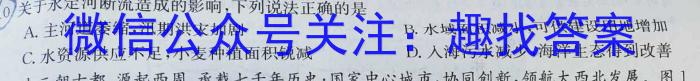 安徽省2023-2024学年同步达标自主练习·九年级第七次地理试卷答案