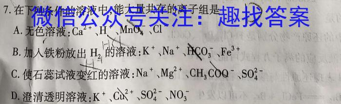 q2024届江西省初中学业水平评估(六)6化学