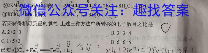 内蒙古(第一次模拟)2024年普通高等学校招生全国统一考试化学