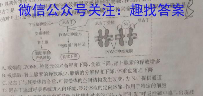 衡水大联考·陕西省2025届高三年级9月份联考数学