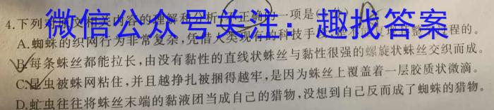 湖北省黄冈市2024年秋季七年级入学质量检测(2024年春湖北省知名中小学教联体联盟)语文