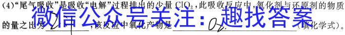 q炎德英才大联考2024年普通高等学校招生全国统一考试考前演练四化学