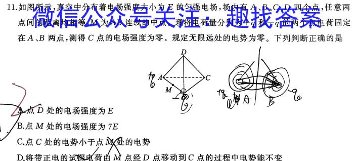 郑州市2023-2024学年高二年级下期期末考试物理试题答案