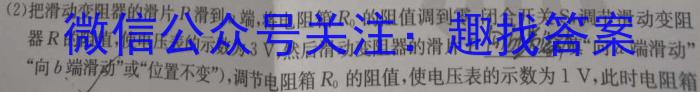 安徽省2023-2024学年九年级上学期综合素养评价物理试卷答案