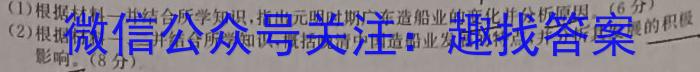 上进联考 2024年白山市第二次高三模拟考试历史试题答案