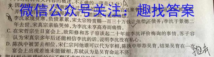 安徽省合肥市肥西县2023-2024学年度（下）七年级期末教学质量检测试卷语文