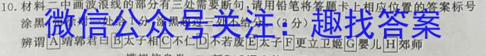 琢名小渔 ·河北省2024届高三年级模拟考试(5月)语文