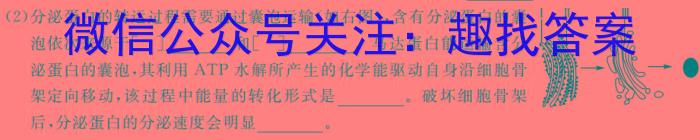 安师联盟2024年中考质量检测试卷生物学试题答案