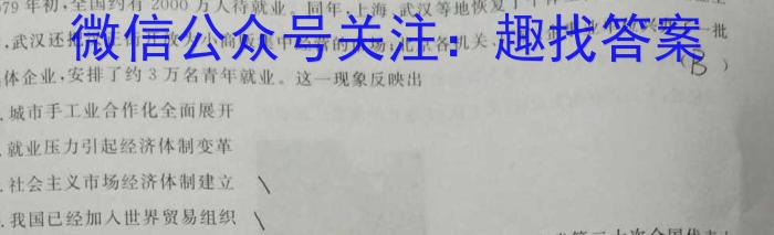 云坐标·陕西省初中学业水平考试全真预测卷（三）&政治