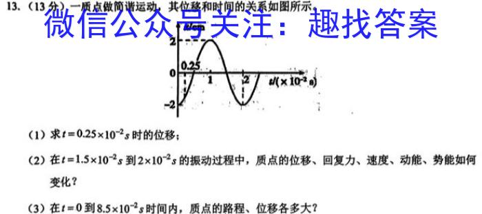 佩佩教育2024年高考湖南四大名校名师团队猜题卷(A)q物理