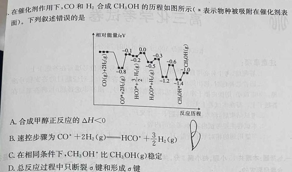 【热荐】三重教育·2024届高三1月考试（新高考／新教材）化学