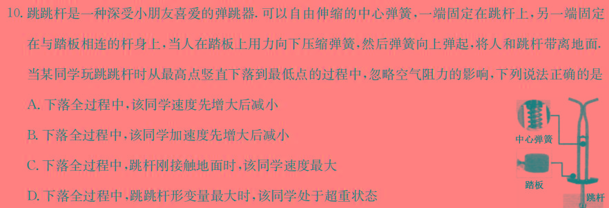 [今日更新]2024年普通高等学校招生全国统一考试·冲刺信息卷(二)2.物理试卷答案