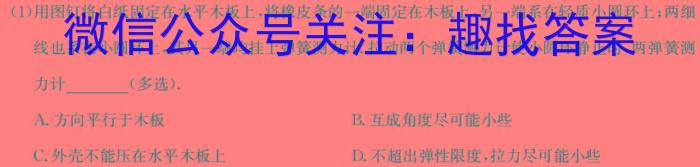 浙江省高考科目考试绍兴市适应性试卷（2024年4月）物理`