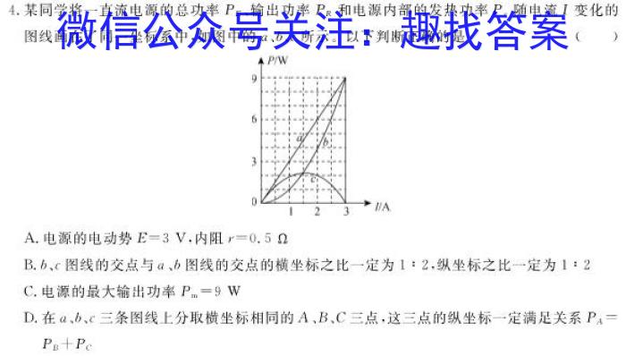 2024年学考总复习·试题猜想·九年级（四）f物理