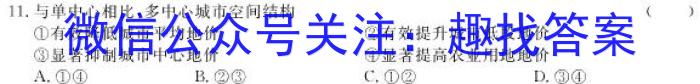 江西省2023-2024学年下学期高二年级4月联考地理试卷答案