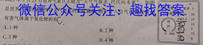 安徽省六安市2025届初三阶段性目标检测（一）化学