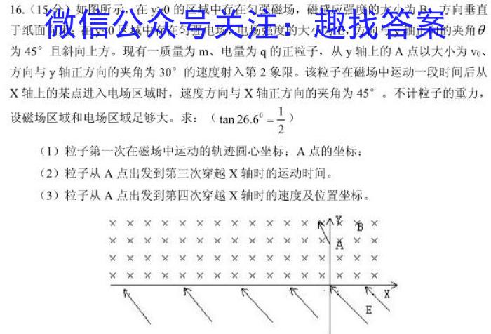 天一大联考 焦作市普通高中2023-2024学年(下)高一期末考试物理试卷答案