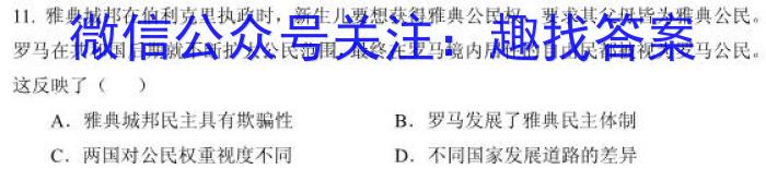 2024年辽宁省教研联盟高三调研测试（5月）历史试卷