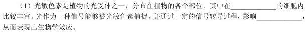 福建省部分地市2024届高中毕业班4月诊断性质量检测(2024.4)生物学部分